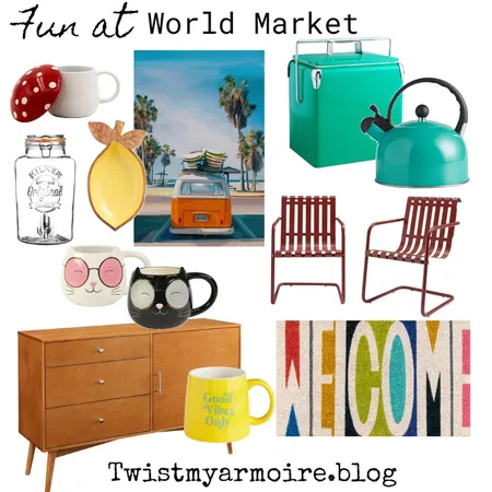 World Mkt Color Interior Design Mood Board by Twist My Armoire on Style Sourcebook