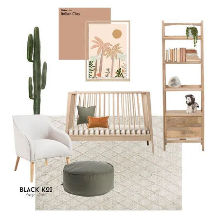 Gender Neutral Nursery Interior Design Mood Board by Black Koi Design Studio on Style Sourcebook