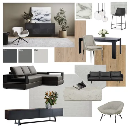 Contemporary Interior - Concept 1 Interior Design Mood Board by Kahli Jayne Designs on Style Sourcebook