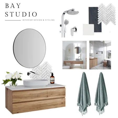 Kilmurray Ensuite Interior Design Mood Board by Bay Studio Interiors on Style Sourcebook