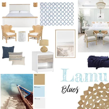 Lamu Blues Interior Design Mood Board by Kaluba