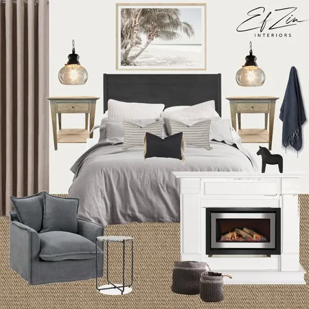 Master Bedroom Jonathon Zannis Interior Design Mood Board by EF ZIN Interiors on Style Sourcebook