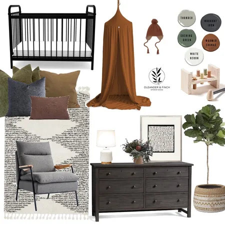 Nursery draft Interior Design Mood Board by Oleander & Finch Interiors on Style Sourcebook