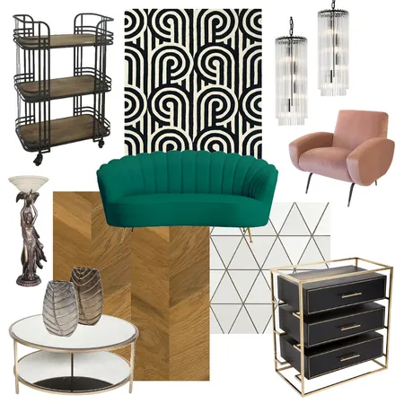 Art Deco Interior Design Mood Board by graphite hands on Style Sourcebook