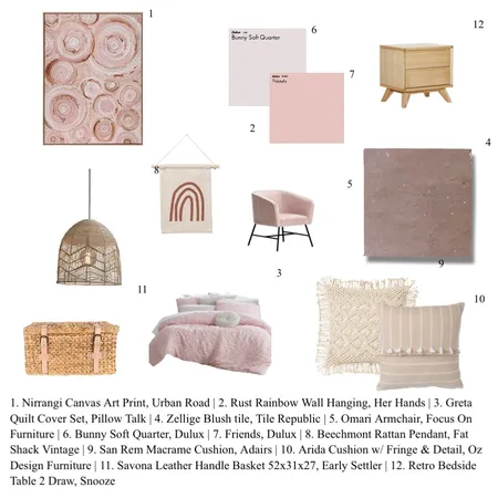 pink teen room Interior Design Mood Board by Catherine Hotton on Style Sourcebook