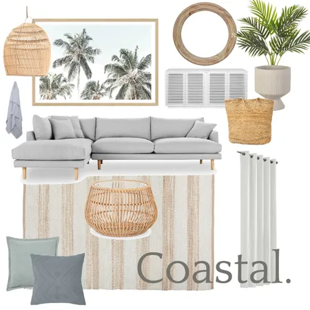 Coastal Living Room Interior Design Mood Board by Lane and Koh on Style Sourcebook