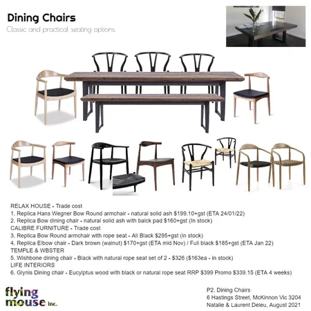 P2. Deleu- Dining Chairs Interior Design Mood Board by Flyingmouse inc on Style Sourcebook