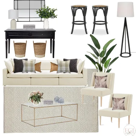 Farmhouse Living Room Interior Design Mood Board by Eliza Grace Interiors on Style Sourcebook