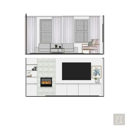 Rendered Elevations Interior Design Mood Board by XYLA Interiors on Style Sourcebook