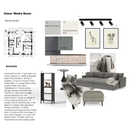 games Interior Design Mood Board by GBonaguro on Style Sourcebook