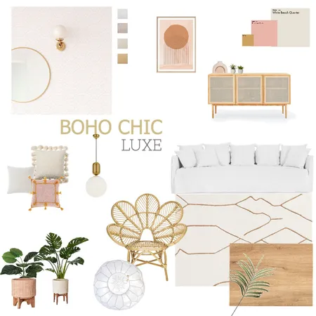 Boho Chic Luxe Interior Design Mood Board by demimariedesigns on Style Sourcebook