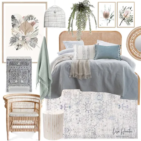Australian Native Art Bedroom Interior Design Mood Board by Lisa Hunter Interiors on Style Sourcebook