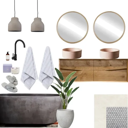 Oasis Bathroom Interior Design Mood Board by studio.hse on Style Sourcebook