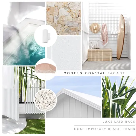 James Hardie - Modern Coastal Facade Interior Design Mood Board by Louise Roche - Villa Styling on Style Sourcebook