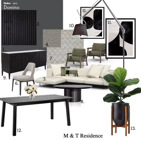M & T  Residence Interior Design Mood Board by ODR Interiors on Style Sourcebook