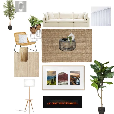 Living Room Interior Design Mood Board by Leona30