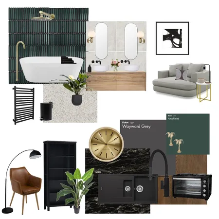 Emerald & Brass Interior Design Mood Board by evans_grace on Style Sourcebook