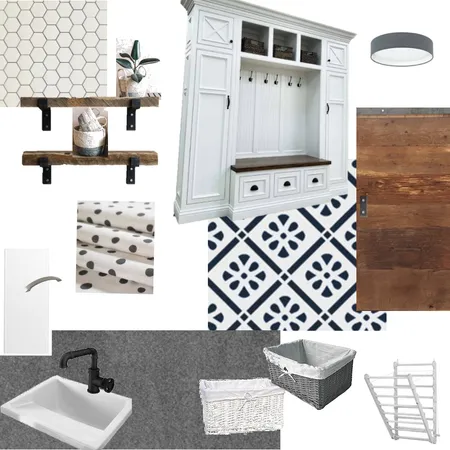 Mudroom/Laundry Sample Board no key Interior Design Mood Board by Nienke Offer on Style Sourcebook