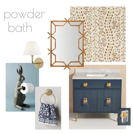 Ford Powder bath Interior Design Mood Board by JoCo Design Studio on Style Sourcebook