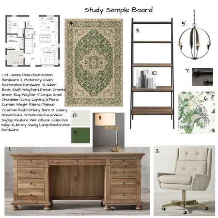 Study Sample Board Interior Design Mood Board by jenleclair on Style Sourcebook