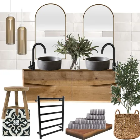 kiwi ave ensuite Interior Design Mood Board by PMK Interiors on Style Sourcebook