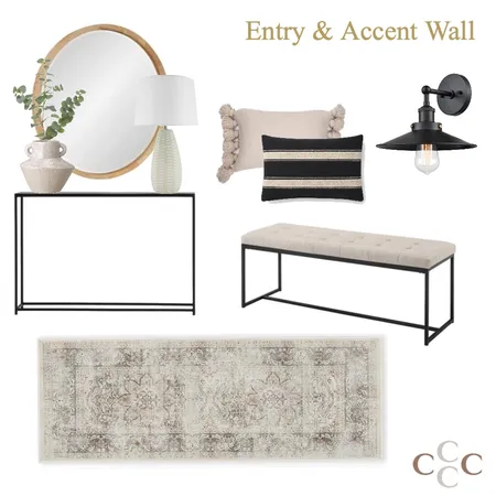 Kirby - Entry & Accent Wall Interior Design Mood Board by Sarah Beairsto on Style Sourcebook