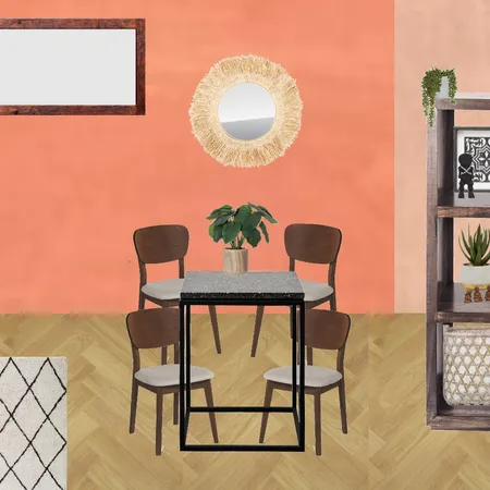 Julie Herbain dining room grevillia feature with mirror Interior Design Mood Board by Laurenboyes on Style Sourcebook