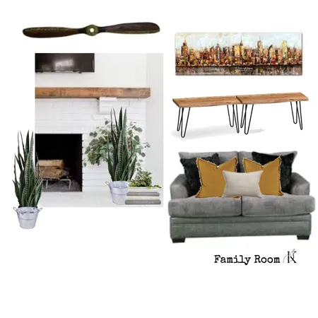 Family Room Interior Design Mood Board by Klee on Style Sourcebook
