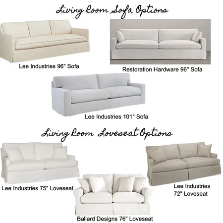 Living Room Sofa Options Interior Design Mood Board by Katy Moss Interiors on Style Sourcebook