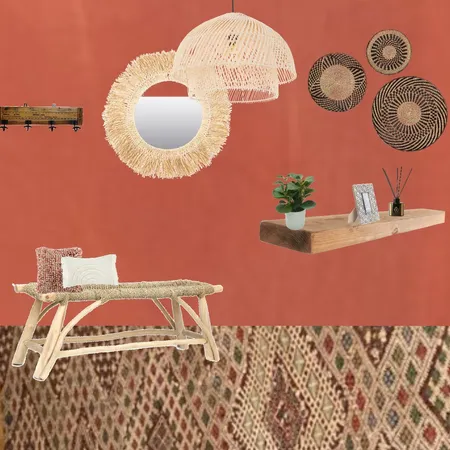 Julie Herbain Hallway Grevillea with baskets and cushions Interior Design Mood Board by Laurenboyes on Style Sourcebook