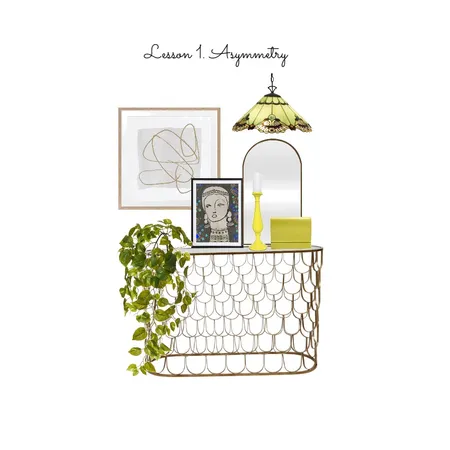 Lesson 1. Asymmetry Interior Design Mood Board by SvetlanaJ on Style Sourcebook