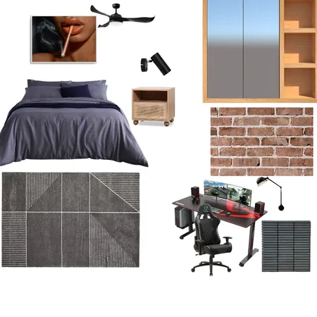 Dimitri's bedroom Interior Design Mood Board by Santigy on Style Sourcebook