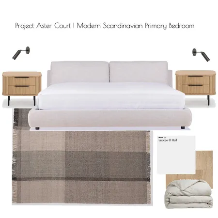Aster Court I Primary Bedroom Interior Design Mood Board by hoogadesign@outlook.com on Style Sourcebook