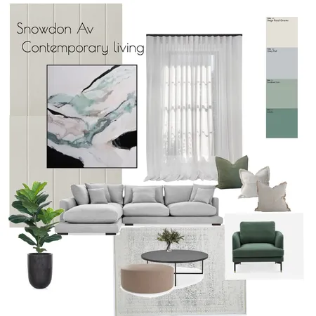 Snowdon Av Living room Interior Design Mood Board by REBA & CO on Style Sourcebook