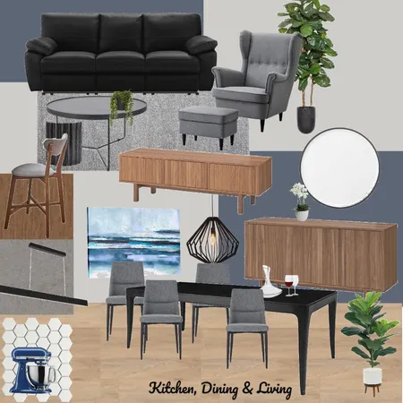 Kitchen, Dining, Living  FINAL2 Interior Design Mood Board by Nataliegarman on Style Sourcebook
