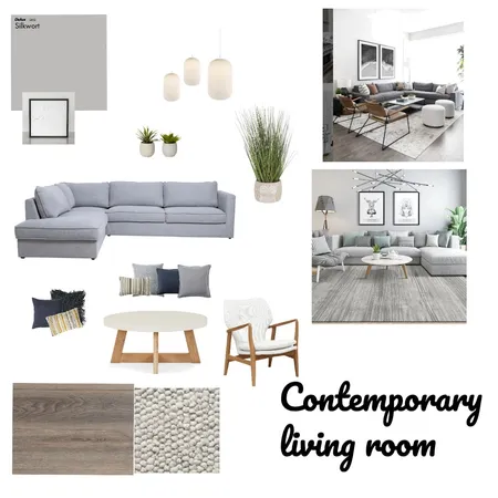Contemporary living room Interior Design Mood Board by Tiani on Style Sourcebook
