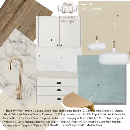 The Smiths Kitchen Interior Design Mood Board by Ella Maree Interiors on Style Sourcebook