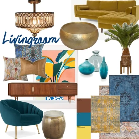 Boho livingroom Interior Design Mood Board by anaste9 on Style Sourcebook
