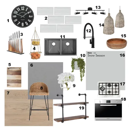 Kitchen Interior Design Mood Board by Abby Smerdon