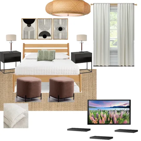 Japandi Guest Room Interior Design Mood Board by dombent89 on Style Sourcebook