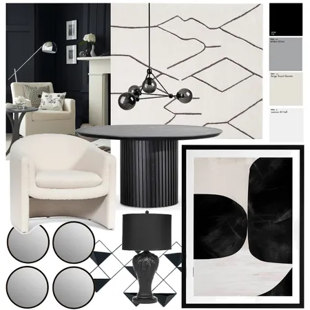 ACHROMATIC Interior Design Mood Board by Ali Falcs