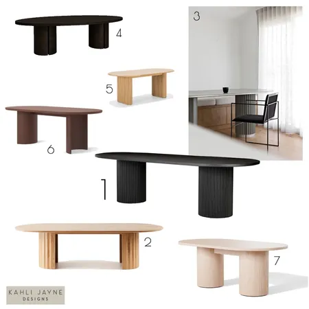 Gubi Moon Dining Table - Shop The Look Interior Design Mood Board by Kahli Jayne Designs on Style Sourcebook
