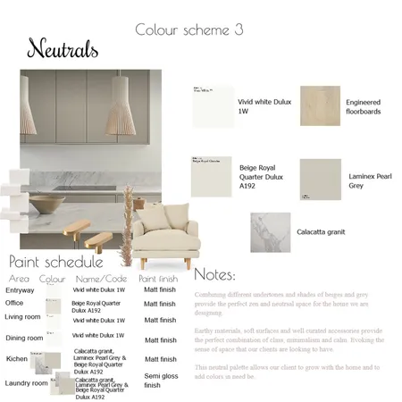 Colour Scheme 3 Interior Design Mood Board by CynthiaLaincy