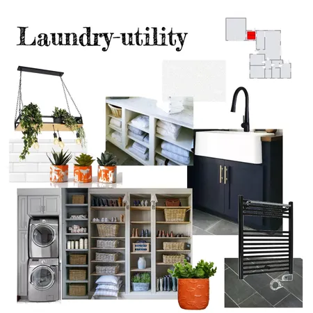 utility Laundry Interior Design Mood Board by duhhar on Style Sourcebook