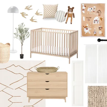 Gender Neutral Nursery Interior Design Mood Board by kiralee on Style Sourcebook
