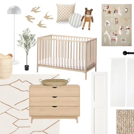 Gender Neutral Nursery Interior Design Mood Board by kiralee on Style Sourcebook