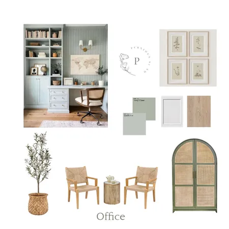 My home office Interior Design Mood Board by liz.hore