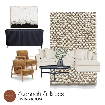 ALANNAH & BRYCE - LIVING ROOM Interior Design Mood Board by Lucy Furniss Design on Style Sourcebook