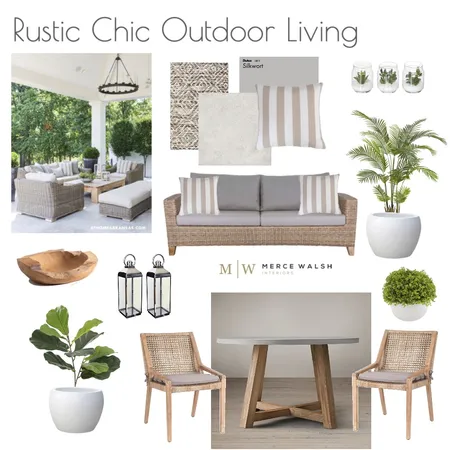 Outdoor Setting Interior Design Mood Board by Merce Walsh Interiors on Style Sourcebook