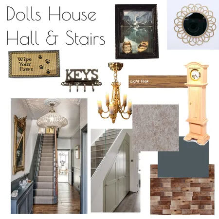 Dolls House Hallway Interior Design Mood Board by MonAmiDezign on Style Sourcebook